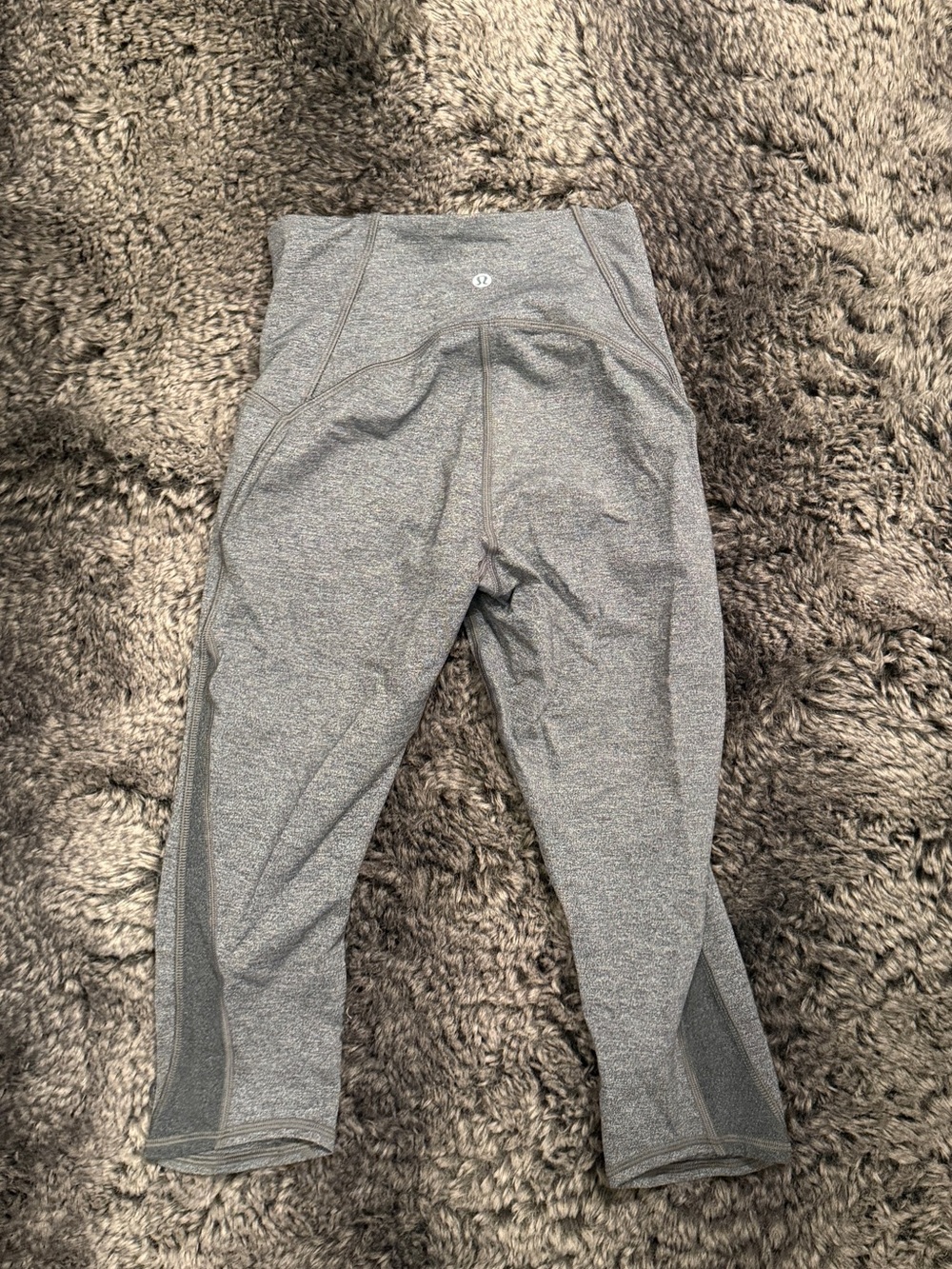 lululemon athletica Kids' Heather Gray Cropped Leggings